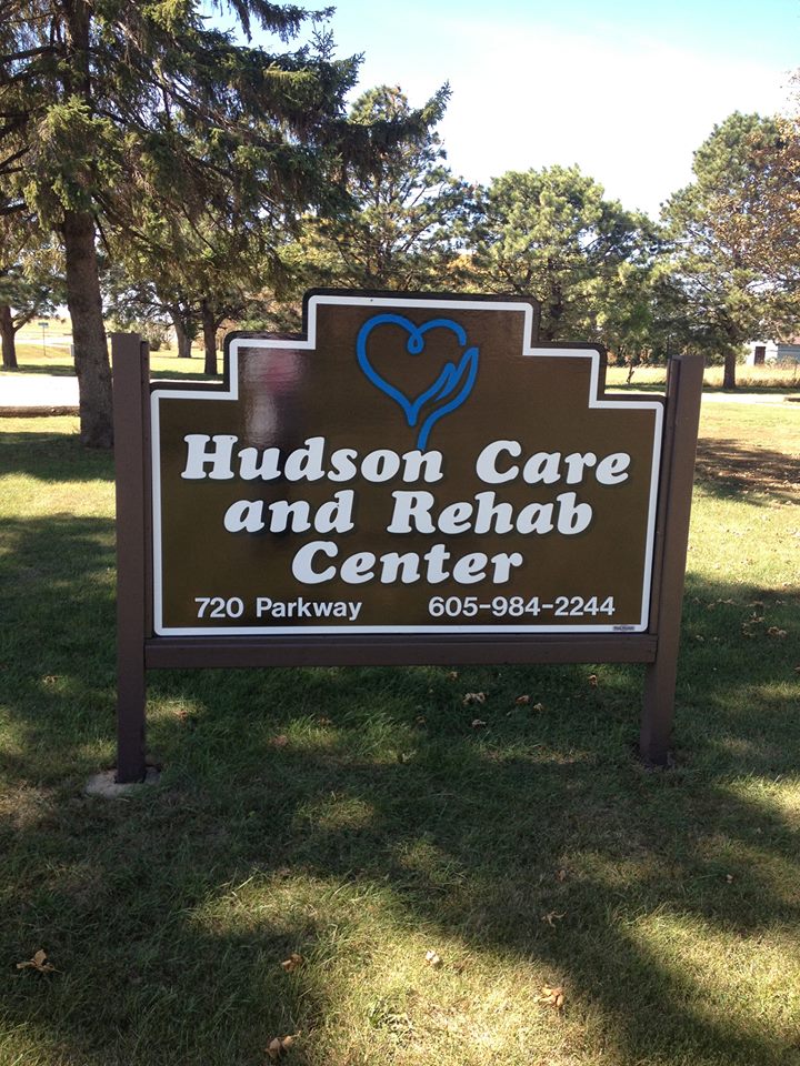 Hudson Care and Rehab Center sign at 720 Parkway